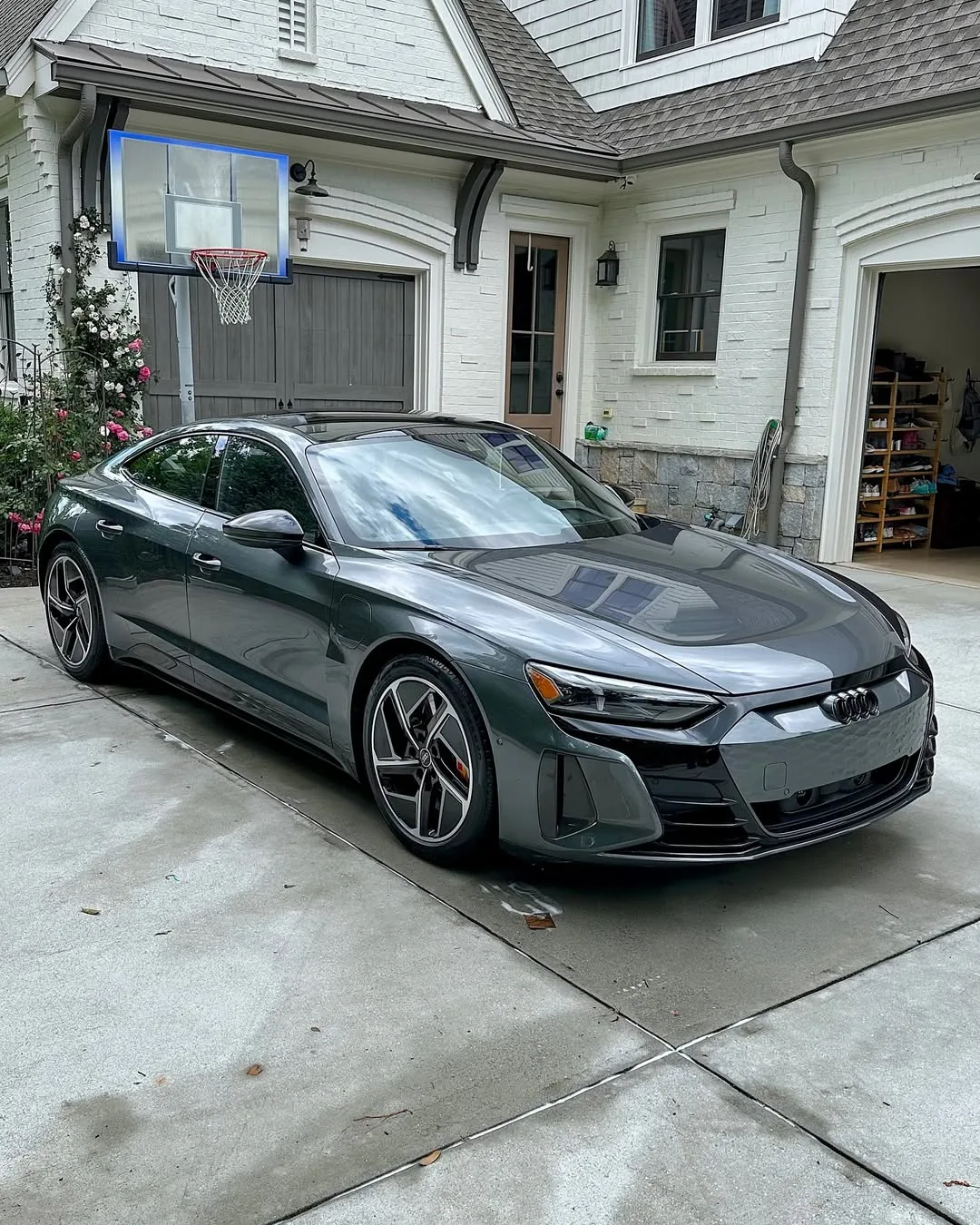 Audi RS E-Tron GT after mobile detailing service in Suwanee, GA